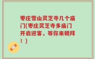 枣庄雪山灵芝寺几个庙门(枣庄灵芝寺多庙门开启迎客，等你来朝拜！)