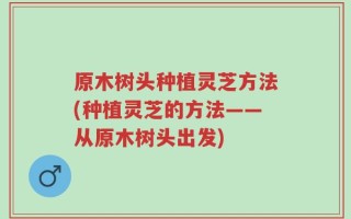 原木树头种植灵芝方法(种植灵芝的方法——从原木树头出发)