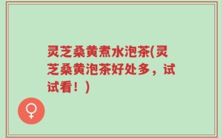 灵芝桑黄煮水泡茶(灵芝桑黄泡茶好处多，试试看！)