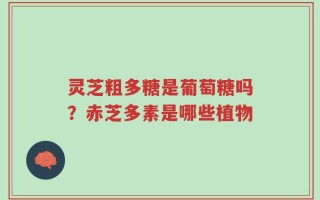 灵芝粗多糖是葡萄糖吗？赤芝多素是哪些植物