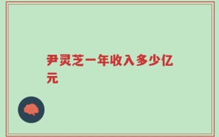 尹灵芝一年收入多少亿元