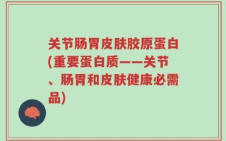 关节肠胃皮肤胶原蛋白(重要蛋白质——关节、肠胃和皮肤健康必需品)