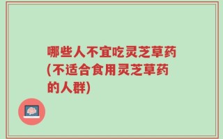 哪些人不宜吃灵芝草药(不适合食用灵芝草药的人群)