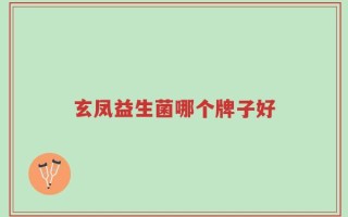 玄凤益生菌哪个牌子好