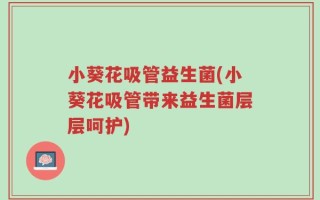 小葵花吸管益生菌(小葵花吸管带来益生菌层层呵护)