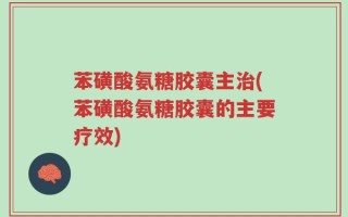 苯磺酸氨糖胶囊主治(苯磺酸氨糖胶囊的主要疗效)