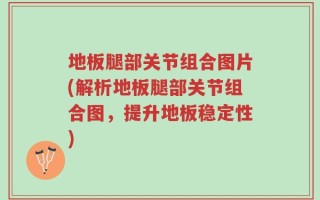 地板腿部关节组合图片(解析地板腿部关节组合图，提升地板稳定性)