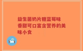 益生菌奶片糖蓝莓味 香甜可口富含营养的美味小食