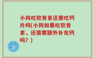 小狗吃软骨素还要吃钙片吗(小狗如果吃软骨素，还需要额外补充钙吗？)