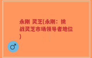 永刚 灵芝(永刚：挑战灵芝市场领导者地位)