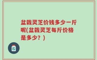 盆栽灵芝价钱多少一斤呢(盆栽灵芝每斤价格是多少？)