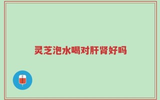 灵芝泡水喝对肝肾好吗