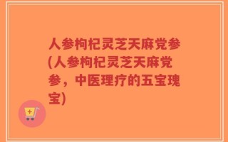 人参枸杞灵芝天麻党参(人参枸杞灵芝天麻党参，中医理疗的五宝瑰宝)