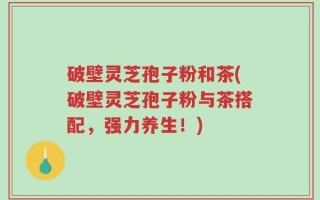 破壁灵芝孢子粉和茶(破壁灵芝孢子粉与茶搭配，强力养生！)
