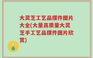 大灵芝工艺品摆件图片大全(大量高质量大灵芝手工艺品摆件图片欣赏)