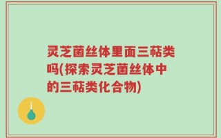 灵芝菌丝体里面三萜类吗(探索灵芝菌丝体中的三萜类化合物)