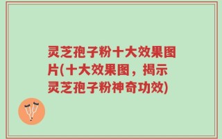 灵芝孢子粉十大效果图片(十大效果图，揭示灵芝孢子粉神奇功效)