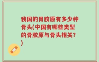 我国的骨胶原有多少种骨头(中国有哪些类型的骨胶原与骨头相关？)