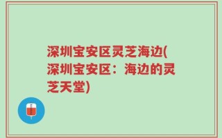 深圳宝安区灵芝海边(深圳宝安区：海边的灵芝天堂)
