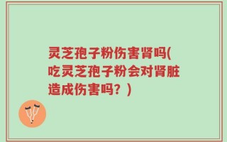 灵芝孢子粉伤害肾吗(吃灵芝孢子粉会对肾脏造成伤害吗？)