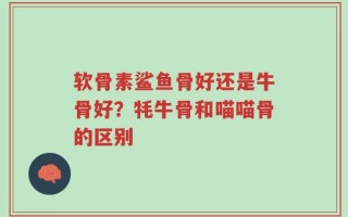 软骨素鲨鱼骨好还是牛骨好？牦牛骨和喵喵骨的区别