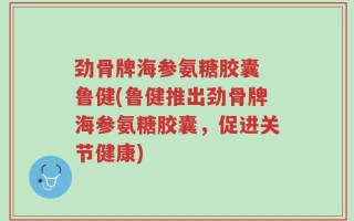 劲骨牌海参氨糖胶囊 鲁健(鲁健推出劲骨牌海参氨糖胶囊，促进关节健康)