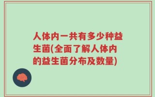 人体内一共有多少种益生菌(全面了解人体内的益生菌分布及数量)