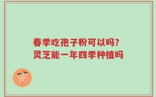 春季吃孢子粉可以吗？灵芝能一年四季种植吗