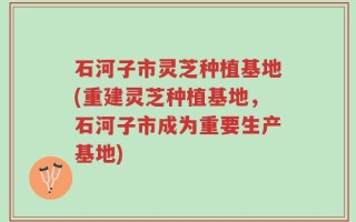 石河子市灵芝种植基地(重建灵芝种植基地，石河子市成为重要生产基地)