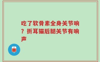 吃了软骨素全身关节响？折耳猫后腿关节有响声