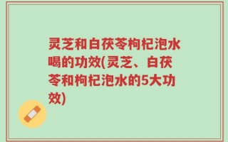 灵芝和白茯苓枸杞泡水喝的功效(灵芝、白茯苓和枸杞泡水的5大功效)
