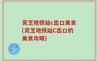 灵芝地铁站c出口美食(灵芝地铁站C出口的美食攻略)