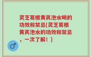 灵芝葛根黄芪泡水喝的功效和禁忌(灵芝葛根黄芪泡水的功效和禁忌，一次了解！)