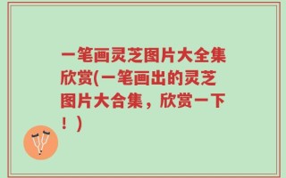 一笔画灵芝图片大全集欣赏(一笔画出的灵芝图片大合集，欣赏一下！)