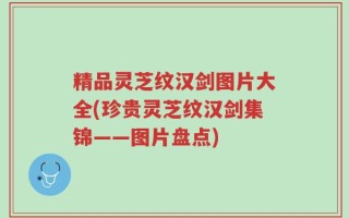 精品灵芝纹汉剑图片大全(珍贵灵芝纹汉剑集锦——图片盘点)