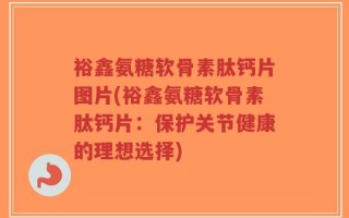 裕鑫氨糖软骨素肽钙片图片(裕鑫氨糖软骨素肽钙片：保护关节健康的理想选择)