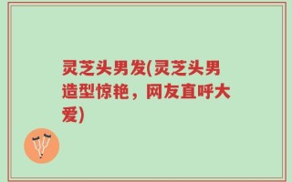 灵芝头男发(灵芝头男造型惊艳，网友直呼大爱)