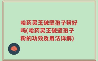 哈药灵芝破壁孢子粉好吗(哈药灵芝破壁孢子粉的功效及用法详解)