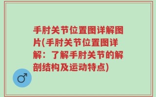 手肘关节位置图详解图片(手肘关节位置图详解：了解手肘关节的解剖结构及运动特点)
