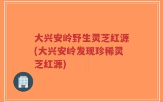 大兴安岭野生灵芝红源(大兴安岭发现珍稀灵芝红源)