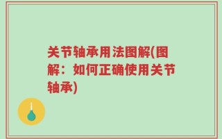 关节轴承用法图解(图解：如何正确使用关节轴承)