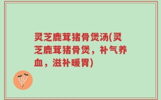 灵芝鹿茸猪骨煲汤(灵芝鹿茸猪骨煲，补气养血，滋补暖胃)
