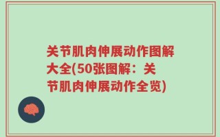 关节肌肉伸展动作图解大全(50张图解：关节肌肉伸展动作全览)
