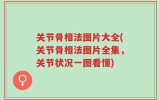 关节骨相法图片大全(关节骨相法图片全集，关节状况一图看懂)