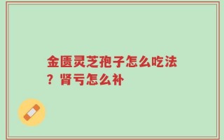 金匮灵芝孢子怎么吃法？肾亏怎么补