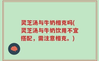 灵芝汤与牛奶相克吗(灵芝汤与牛奶饮用不宜搭配，需注意相克。)