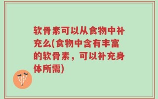 软骨素可以从食物中补充么(食物中含有丰富的软骨素，可以补充身体所需)