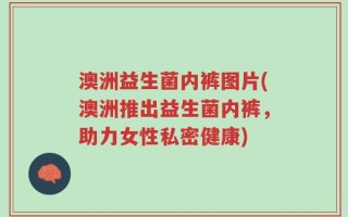 澳洲益生菌内裤图片(澳洲推出益生菌内裤，助力女性私密健康)
