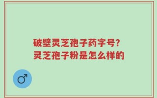 破壁灵芝孢子药字号？灵芝孢子粉是怎么样的