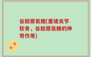 谷胶原氨糖(重建关节软骨，谷胶原氨糖的神奇作用)